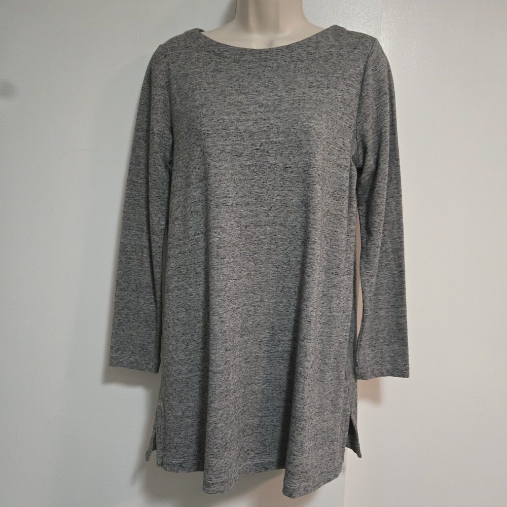 J. Jill Pure Jill Size S Gray Affinity French Terry Soft Minimalist Tunic Top